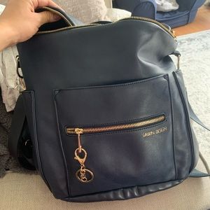 Fawn design blue backpack